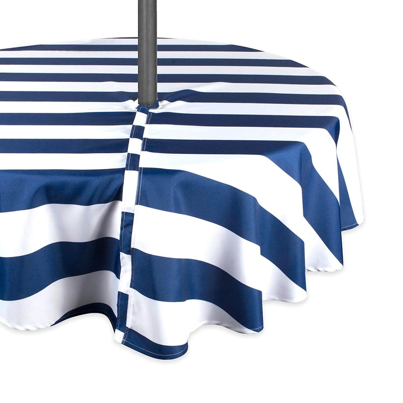DII® 52" Nautical Blue Cabana Stripe Outdoor Tablecloth with Zipper